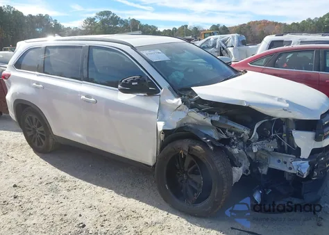 2019 Toyota Highlander Se from USA, damaged, VIN 5TDKZRFH3KS565438